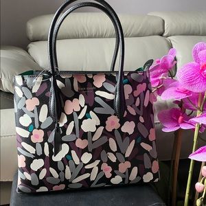 Kate Spade Eva Fete Floral Crossbody, Black